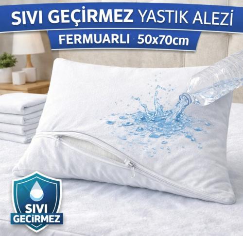 Toptan sıvı geçirmez yastık kılıfı fermuarlı 50x70cm